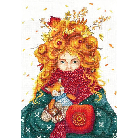 Autumn Cross Stitch Embroidery Kit Soul of Autumn Andriana