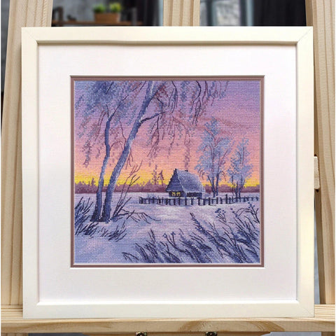 Winter Evening Cross Stitch Kit Oven
