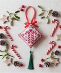 3D Christmas Cross Stitch Ornament Kit, Christmas Joy, Abris Art