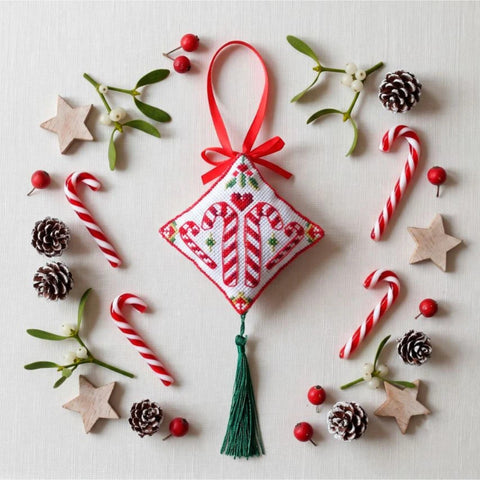 3D Christmas Cross Stitch Ornament Kit, Christmas Joy, Abris Art