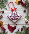 3D Christmas Bell Cross Stitch Kit, Abris Art