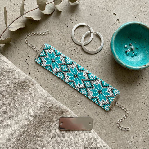 Bead Embroidery Collar Kit, Treasure of Traditions, Abris Art