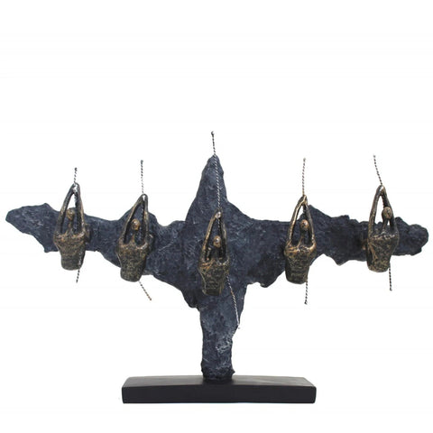 Bronze Finish Resin Sculpture Desire to Win Statue