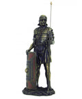 Roman Soldier Statue with Shield 36cm