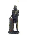 Roman Soldier Statue with Shield 36cm