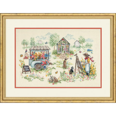 Cross Stitch Kit Blissful Moments, Dimensions Gold
