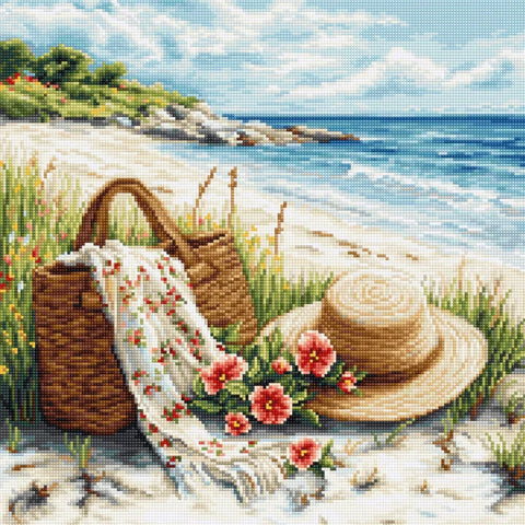 Petit Point Embroidery Kit, Echo of Summer, Luca-S