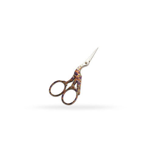 Stork embroidery scissors coloured handles 9 cm