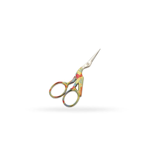 Stork embroidery scissors colourful handles 9 cm