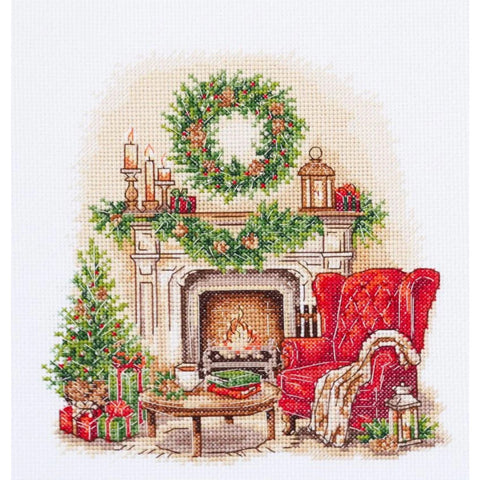 Christmas Cross Stitch Kit Cozy Winter, Abris Art