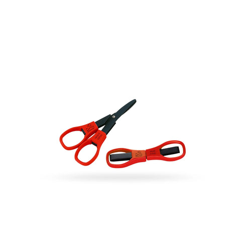 Folding scissors red 10 cm