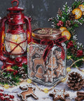 Christmas Bead Embroidery Kit, Cookies for Santa, Abris Art