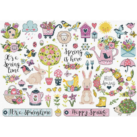 Cross Stitch Kit Spring Sampler Letistitch