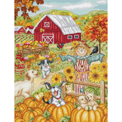 Cross Stitch Kit Autumn Farm Letistitch