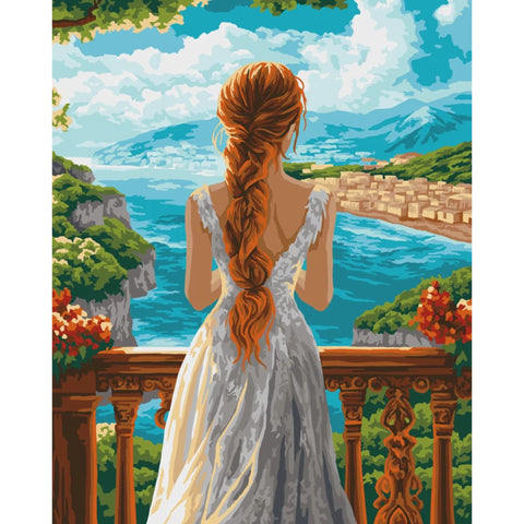 Wizardi Paint by Numbers Coastal Landscape