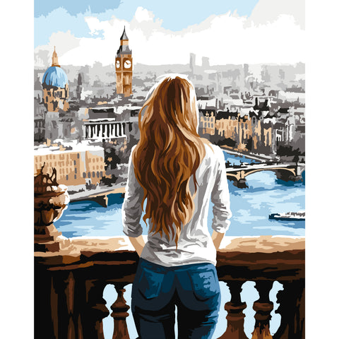 Wizardi Paint by Numbers London Skyline
