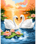 Wizardi Paint by Numbers Swan Serenade