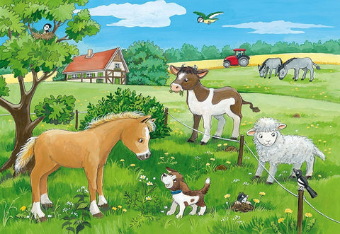 Baby Animals on The Farm 2 x 12 Puzzles