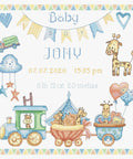 Baby Boy Record SLETI936 - Cross Stitch Kit - Hobby.lt 🇬🇧