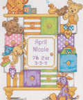 Baby Drawers Birth Record (23 x 30 cm) - Cross Stitch Kit by DIMENSIONS - Hobby.lt 🇬🇧