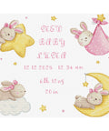 Baby Girl Birth Announcement Cross Stitch Kit