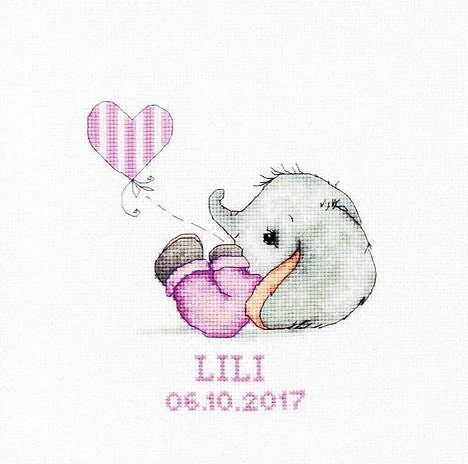 Baby Girl SB1133 - Cross Stitch Kit - Hobby.lt 🇬🇧