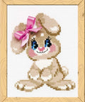 Baby rabbit - Cross Stitch Kit from RIOLIS Ref. no.:HB105 - Hobby.lt 🇬🇧