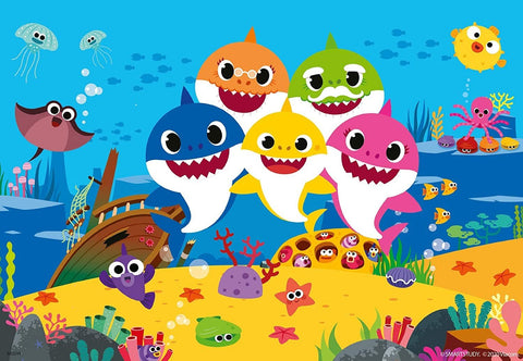Baby Shark and family 2 x 24 Puzzle - Hobby.lt 🇬🇧