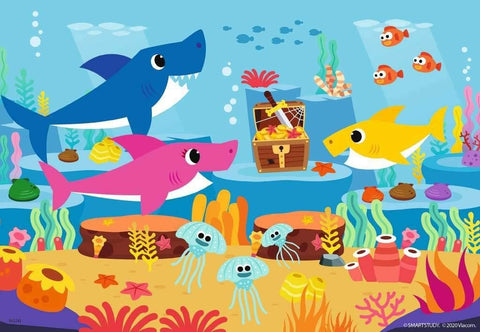 Baby Shark and family 2 x 24 Puzzle