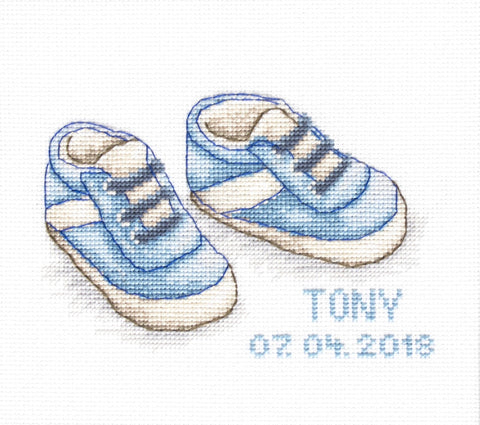 Baby Shoes SB1138 - Cross Stitch Kit - Hobby.lt 🇬🇧