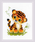 Baby Tiger cross stitch kit by RIOLIS Ref. no.: 1995 - Hobby.lt 🇬🇧