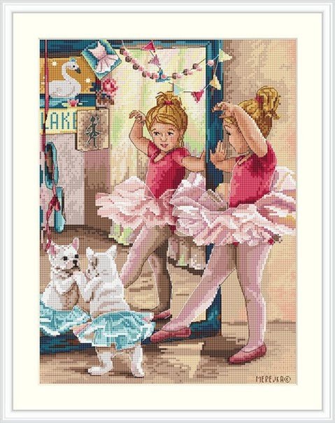 Balley Dancers SK74 cross stitch kit by Merejka - Hobby.lt 🇬🇧