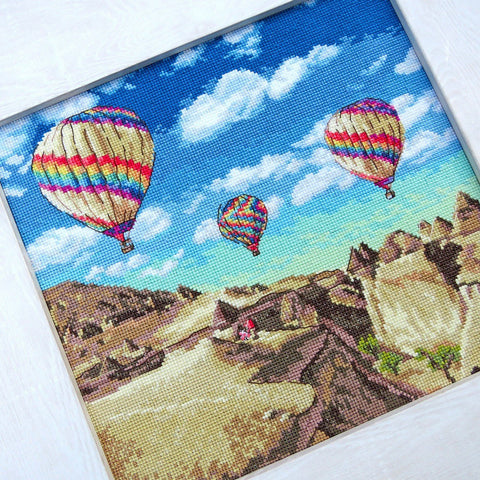 Balloons over Grand Canyon SLETI961 - Cross Stitch Kit - Hobby.lt 🇬🇧