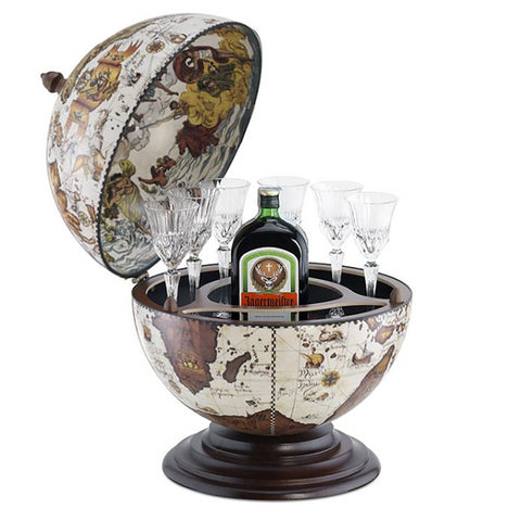 Bar-Globe ALFEO IVORY. Handmade Quality From Italy