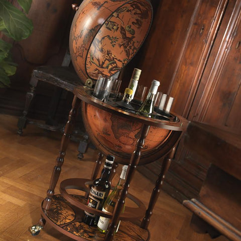 Bar-Globe MINERVA. Handmade Quality & Luxury From Italy