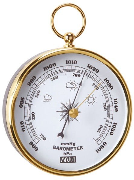 Barometer in brass frame o 110 mm - 27.6245 - Hobby.lt 🇬🇧