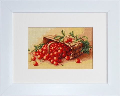 Basket of cherry SG498 - Cross Stitch Kit by Luca-s