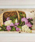 Basket of lilacs SG501 - Cross Stitch Kit by Luca - s - Hobby.lt 🇬🇧