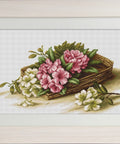 Basket with flowers SG510 - Cross Stitch Kit by Luca - s - Hobby.lt 🇬🇧