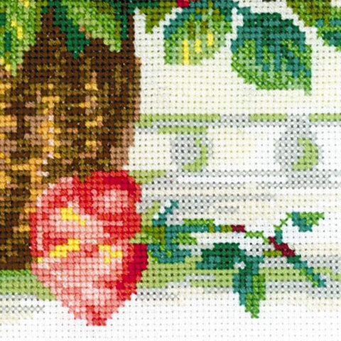 Basket With Roses cross stitch kit by RIOLIS Ref. no.: 1722 - Hobby.lt 🇬🇧