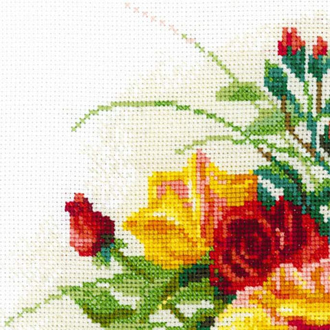 Basket With Roses cross stitch kit by RIOLIS Ref. no.: 1722