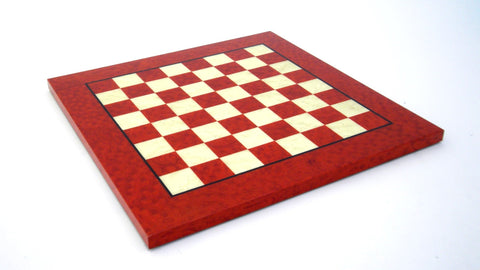 Battle Of Troy: Handpainted Chess Set with RED Briar Erable Chessboard