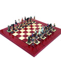 Battle Of Troy Chess Set RED