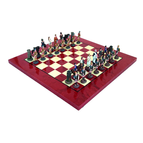 Battle Of Troy Chess Set RED