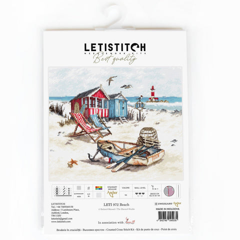 Beach SLETI972 - Cross Stitch Kit - Hobby.lt 🇬🇧