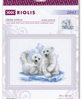 Bear Cubs on Ice. Cross Stitch kit by RIOLIS Ref. no.: 2043 - Hobby.lt 🇬🇧