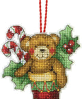 Bear Ornament (7.6 x 10.1 cm) - Cross Stitch Kit by DIMENSIONS - Hobby.lt 🇬🇧