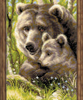 Bear with Cub - Cross Stitch Kit from RIOLIS Ref. no.:1438 - Hobby.lt 🇬🇧