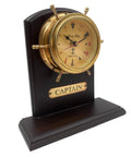 Beautiful Brass Marine Clock In Wooden Casing | WWW - Hobby.lt 🇬🇧