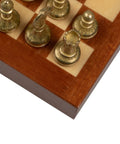 Beautiful Chess Set With Georgeous Mahogany Carrying case/board - Hobby.lt 🇬🇧